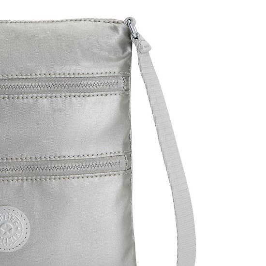 Kipling Keiko Metallic Crossbody Mini Táska Titán | HU 1333JP